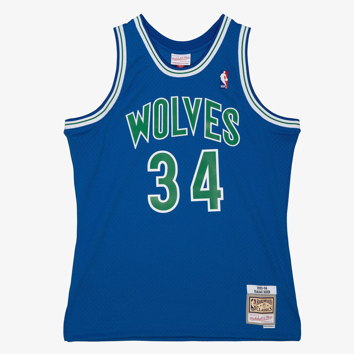 Minnesota Timberwolves Isaiah Rider Jr 1993 Dark Authentic Jersey - Midnight Blue