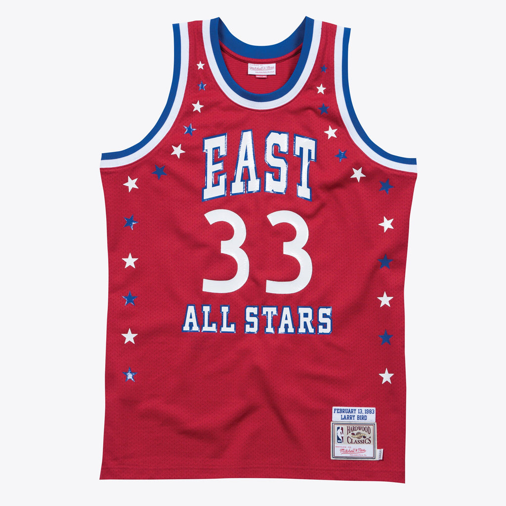 NBA All-Star East Larry Bird Authentic All-Star Jersey - Scarlett - Mens