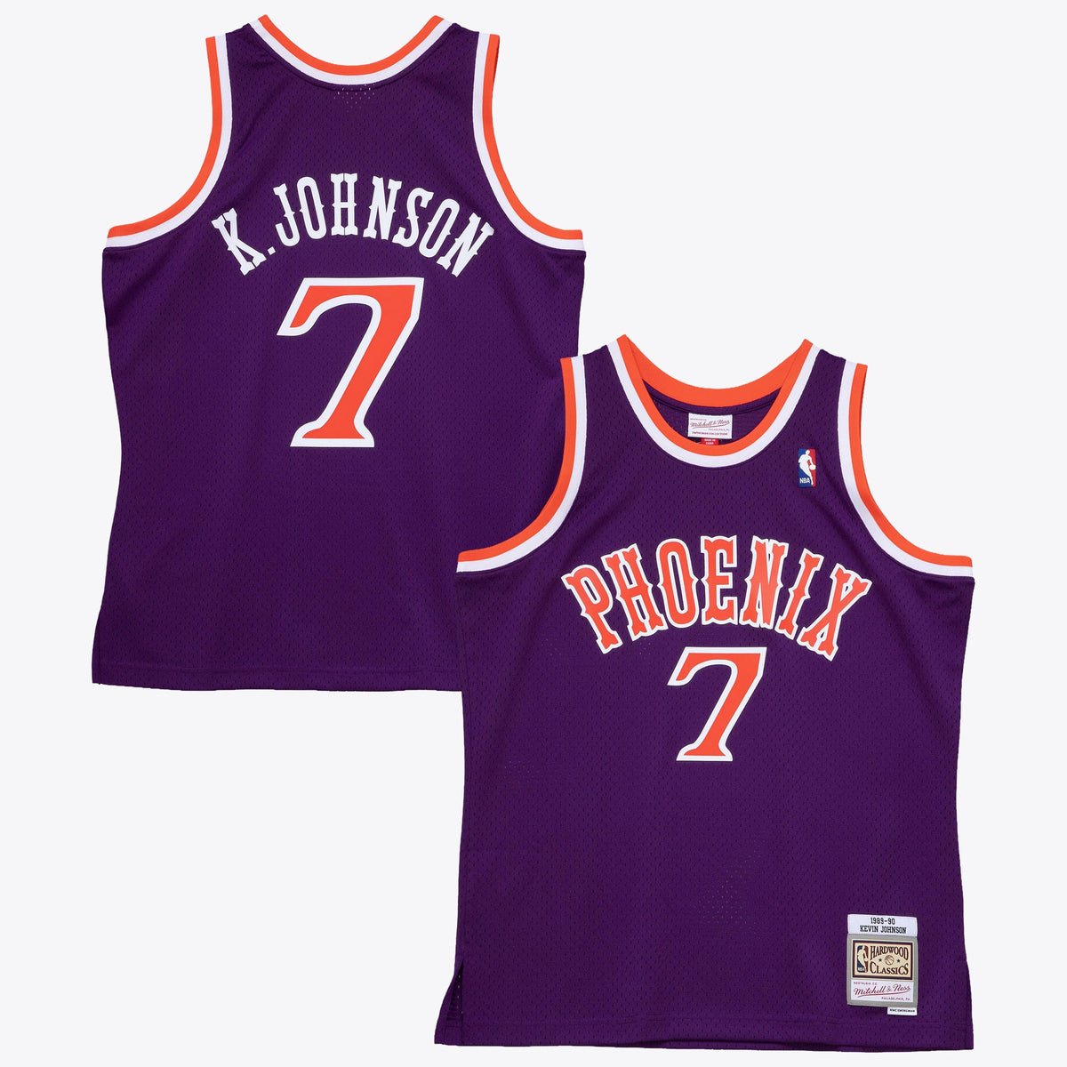 Phoenix Suns Kevin Johnson 1989 Dark Authentic Jersey - Purple