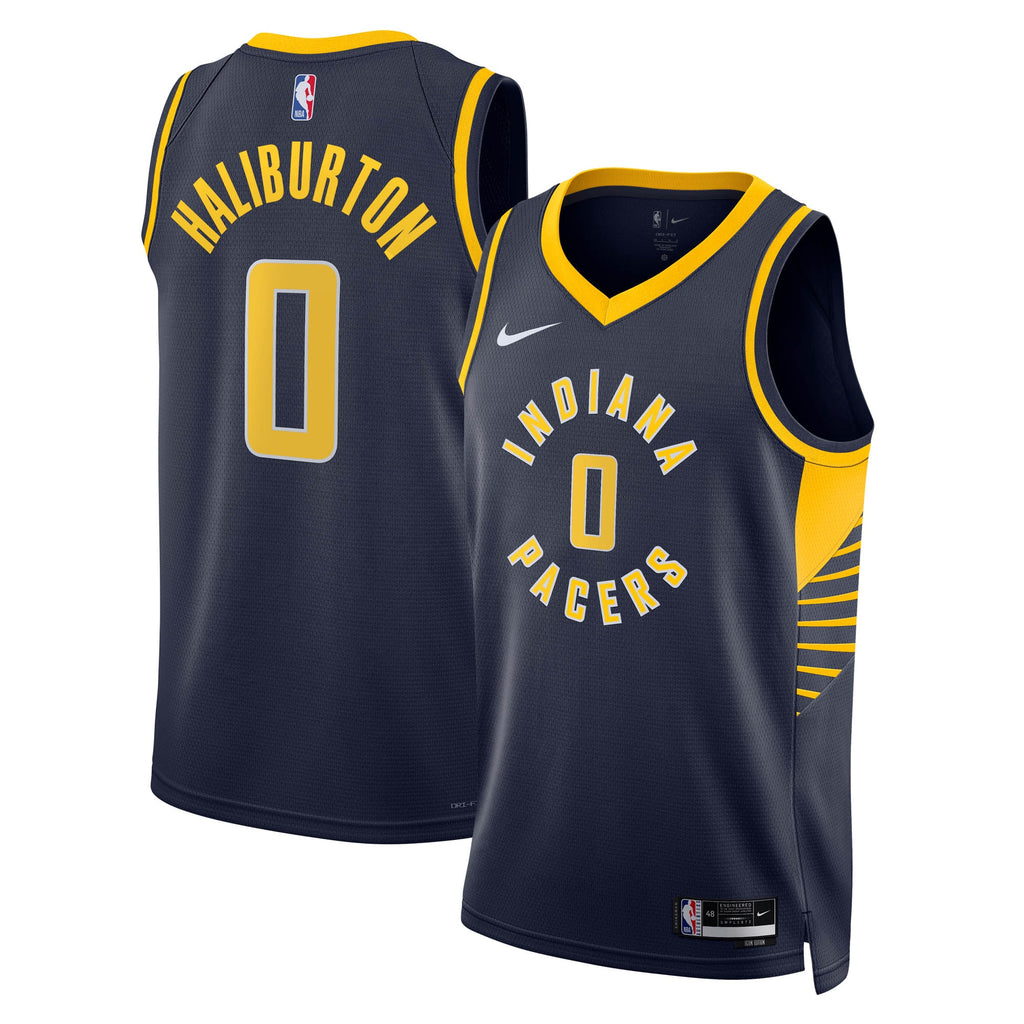 Indiana Pacers Icon Edition Swingman Jersey - Navy - Tyrese Haliburton - Unisex