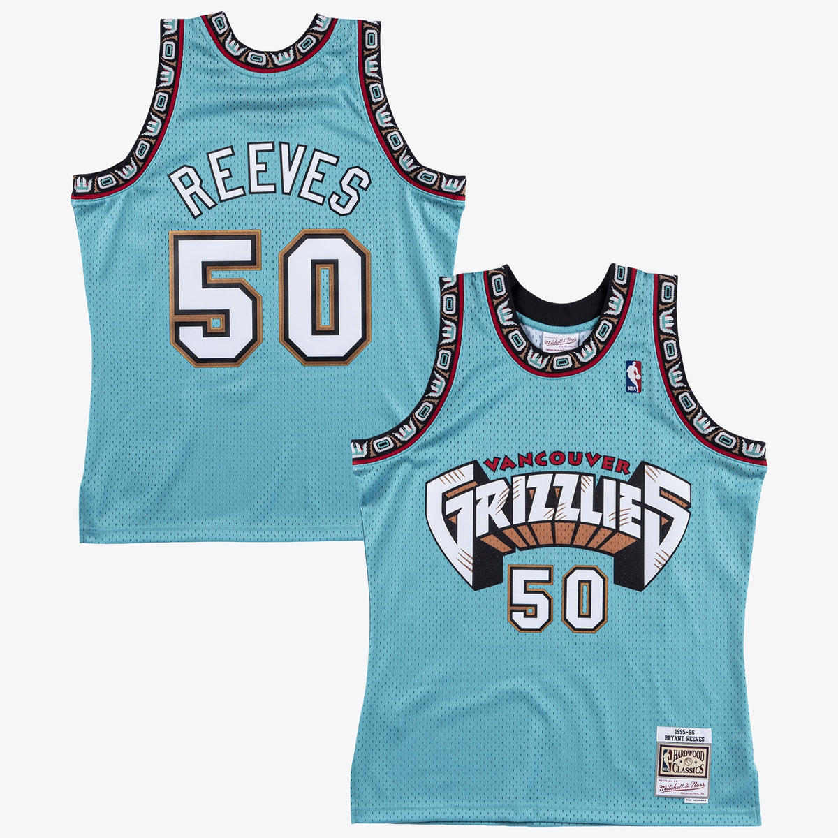 Vancouver Grizzlies Bryant Reeves 1995 Swingman Authentic Jersey - Teal