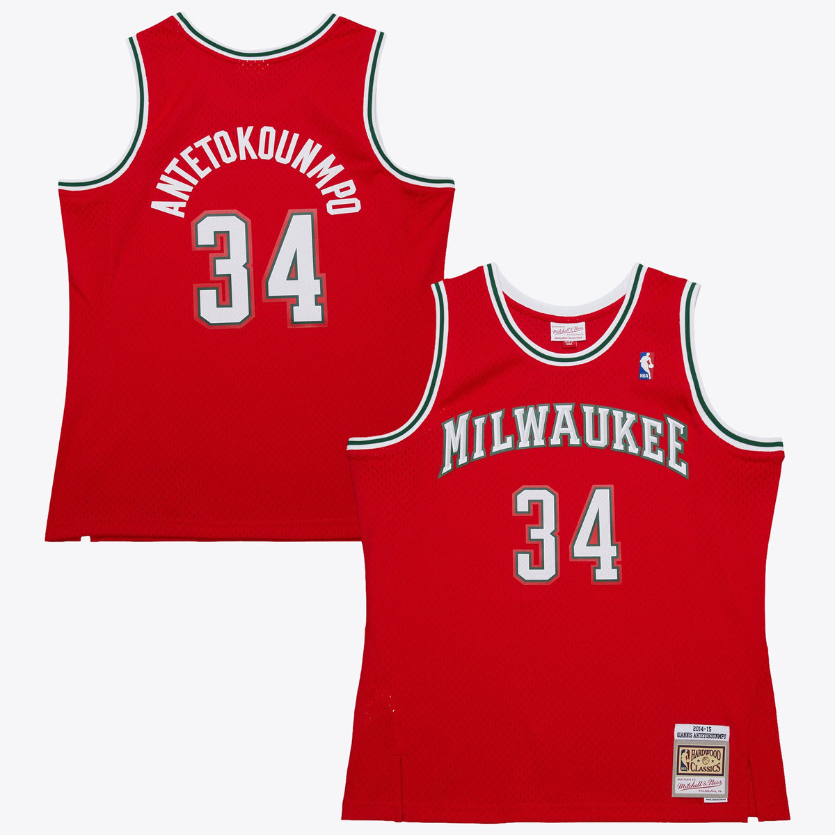 Milwaukee Bucks Giannis Antetokounmpo 2014 Dark Alternate Authentic Jersey - Red