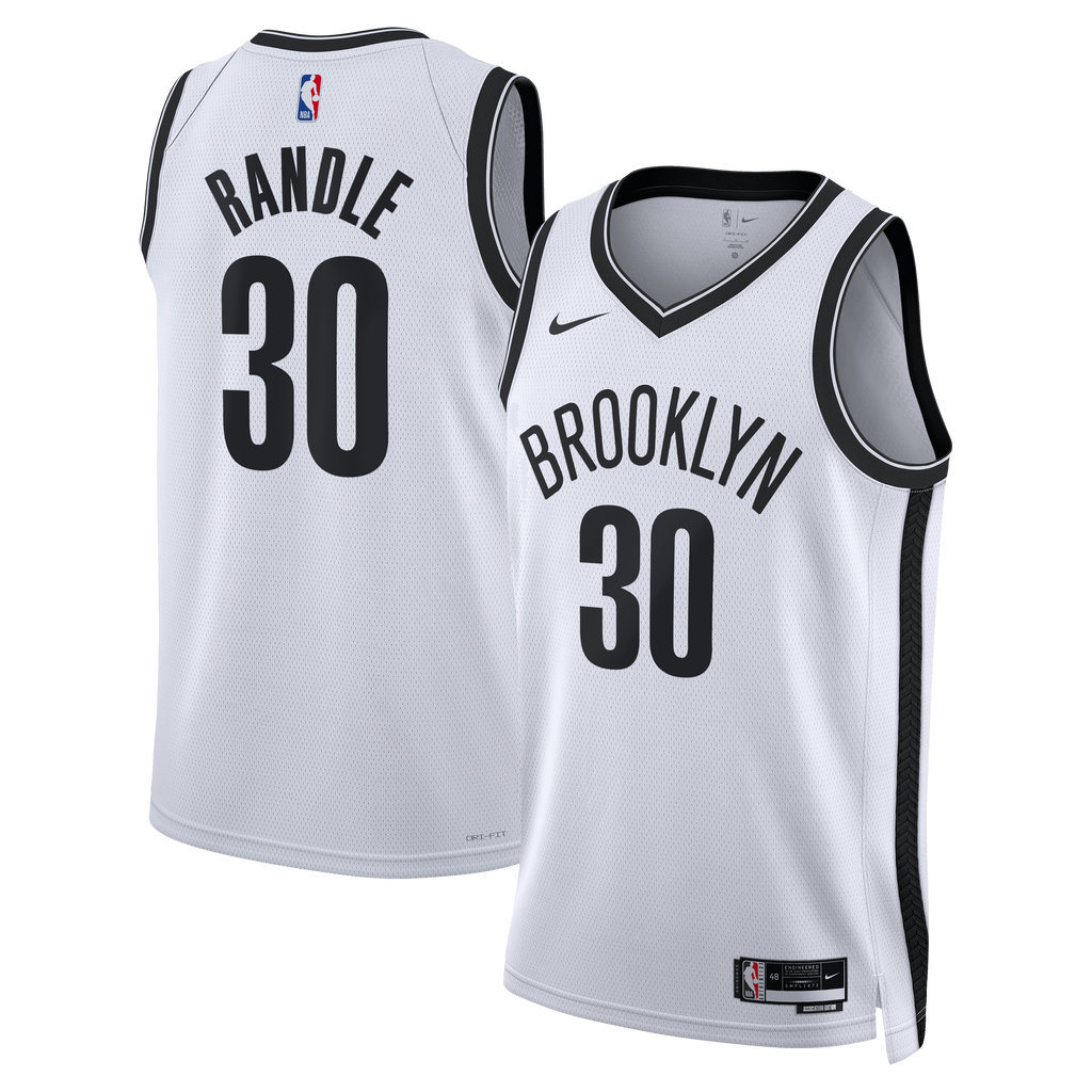 Brooklyn Nets Association Edition Swingman Jersey - White - Julius Randle - Unisex