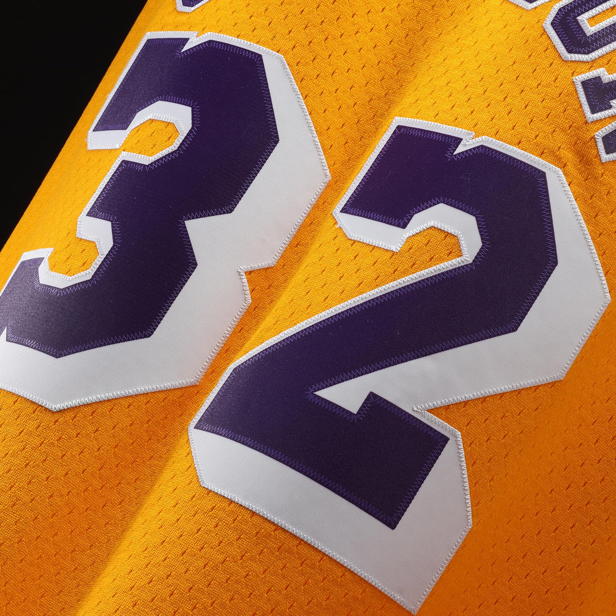 Men's Magic Johnson Gold Los Angeles Lakers 1984-85 Hardwood Classics Swingman Jersey