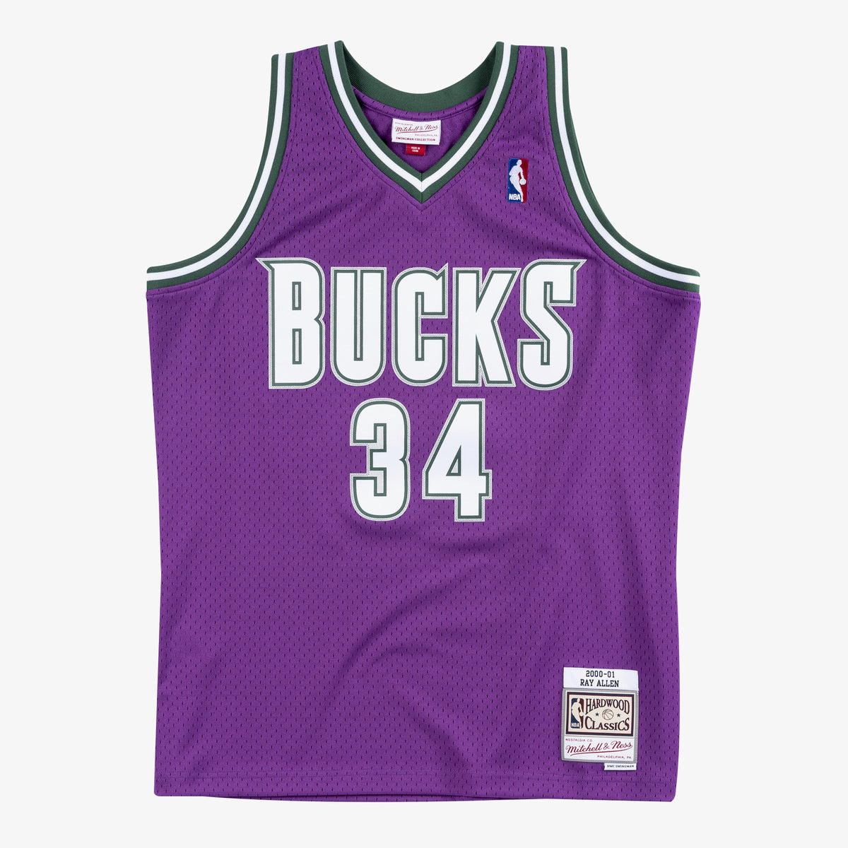 Milwaukee Bucks Swingman Jersey Road Ray Allen 2000-01