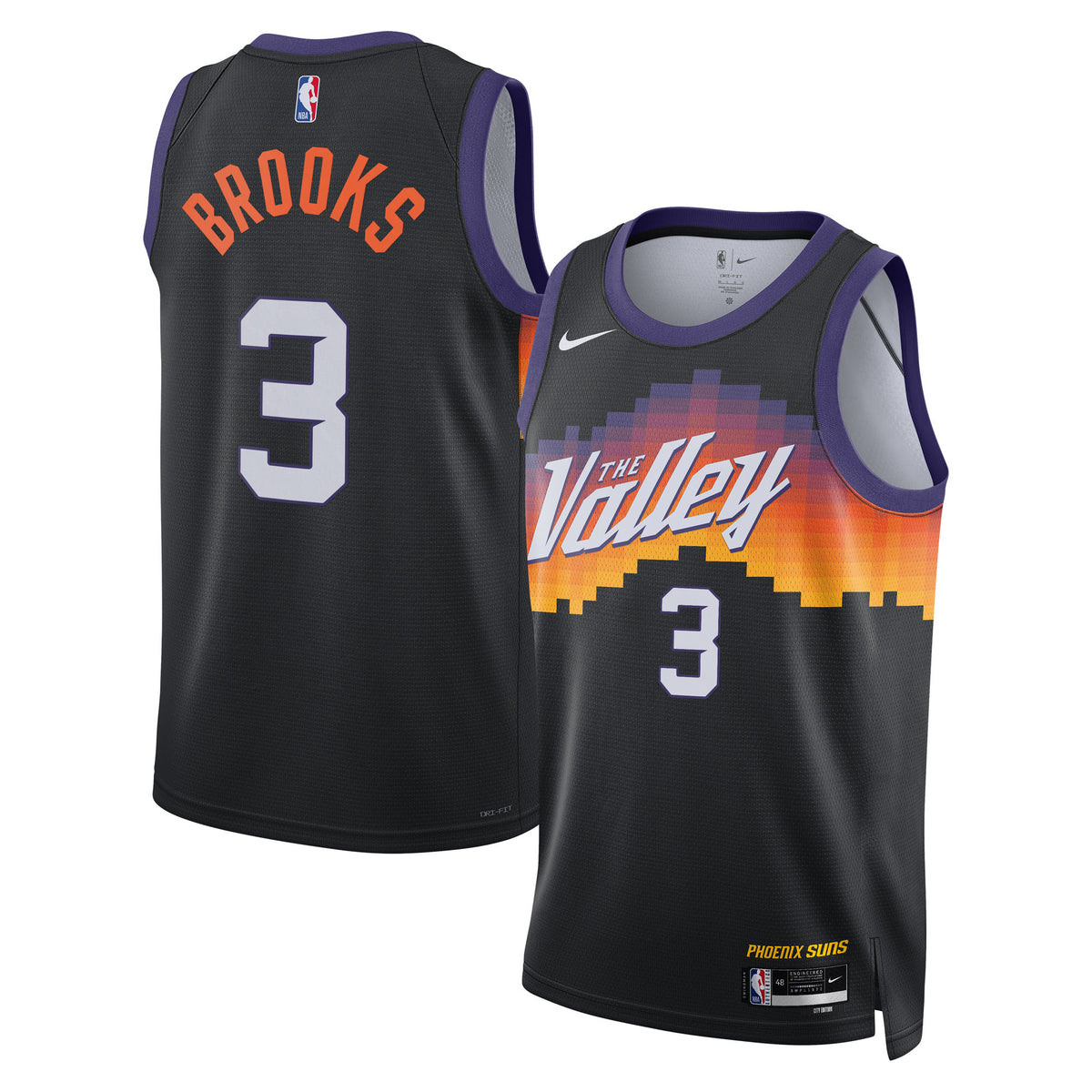 Phoenix Suns 2025/26 City Edition Swingman Jersey - Black - Dillon Brooks - Unisex