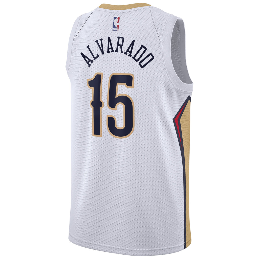 New Orleans Pelicans Association Edition Swingman Jersey - White - Jose Alvarado - Unisex