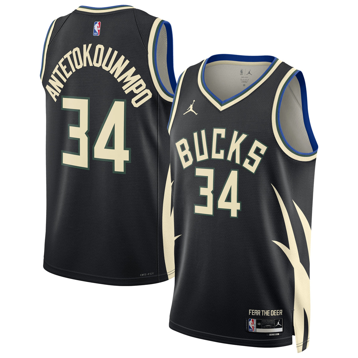 Milwaukee Bucks Giannis Antetokounmpo Jordan Dri-FIT NBA Swingman Jersey - Mens