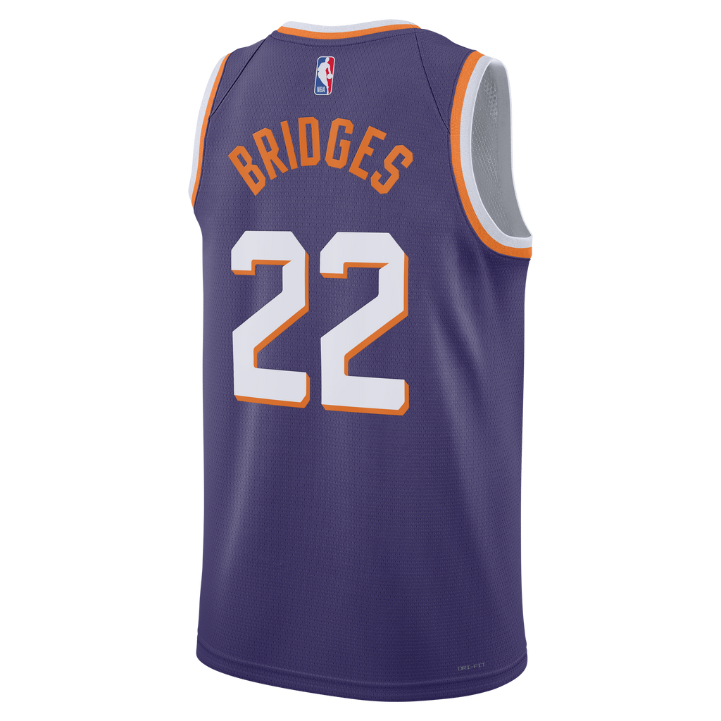 Phoenix Suns Icon Edition Swingman Jersey - Purple - Miles Bridges - Unisex