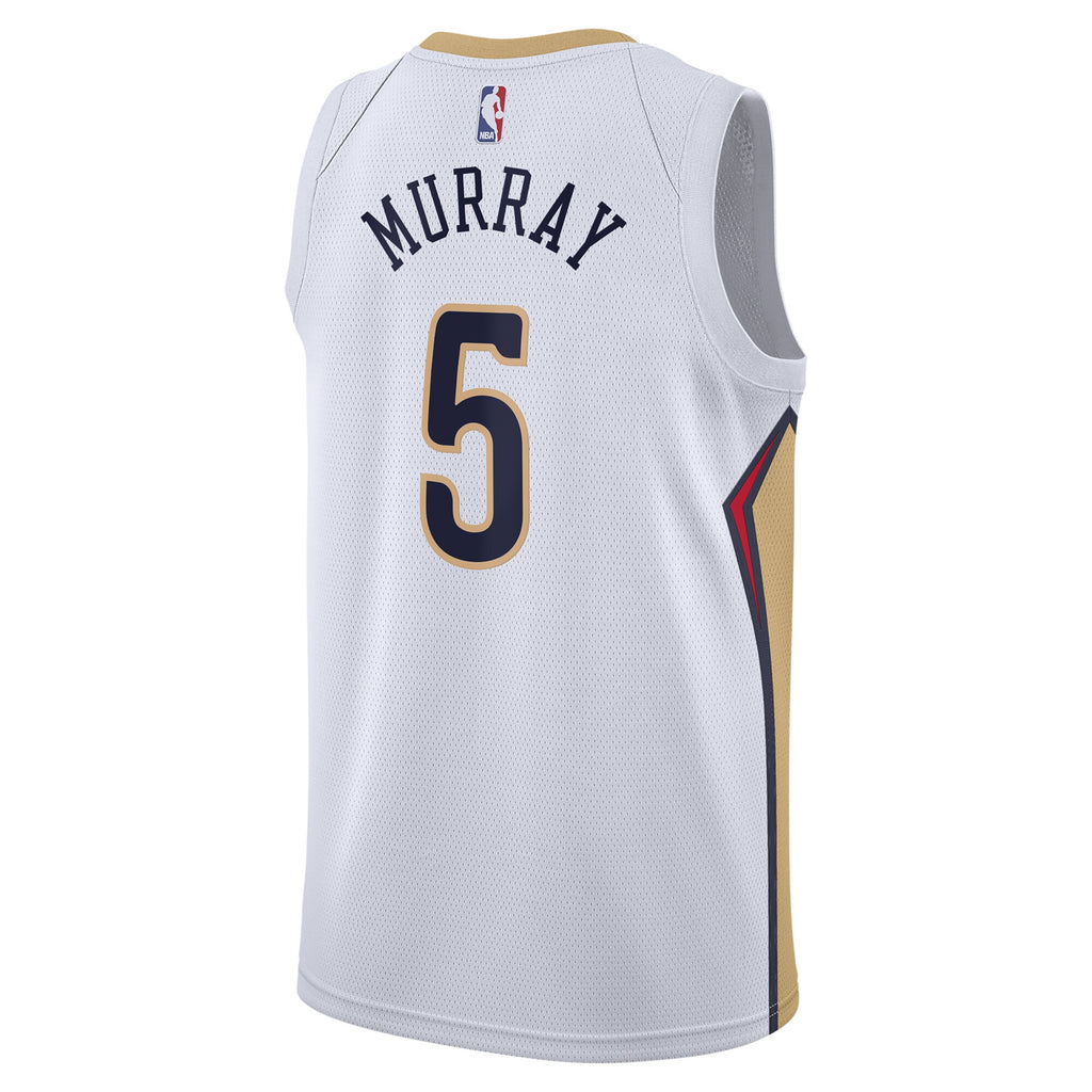 New Orleans Pelicans Association Edition Swingman Jersey - White - Dejounte Murray - Unisex