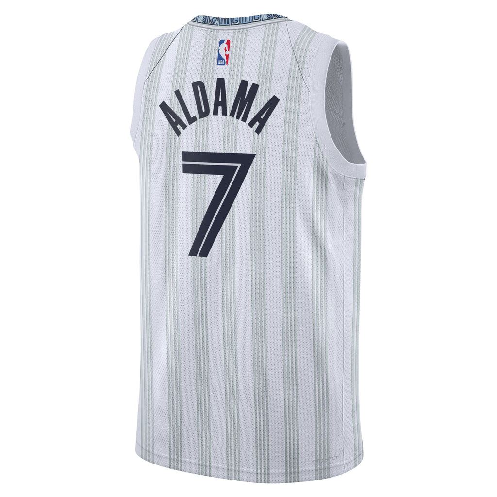 Memphis Grizzlies 2025/26 City Edition Swingman Jersey - Gray - Santi Aldama - Unisex