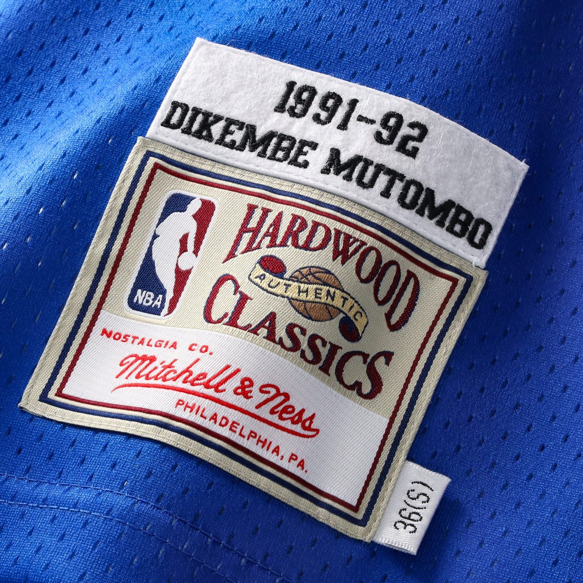 Denver Nuggets Dikembe Mutombo Authentic Jersey - Royal Blue