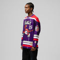 Unisex Vince Carter Purple Toronto Raptors Maxxed Out Fashion Hockey Jersey
