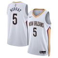 New Orleans Pelicans Association Edition Swingman Jersey - White - Dejounte Murray - Unisex