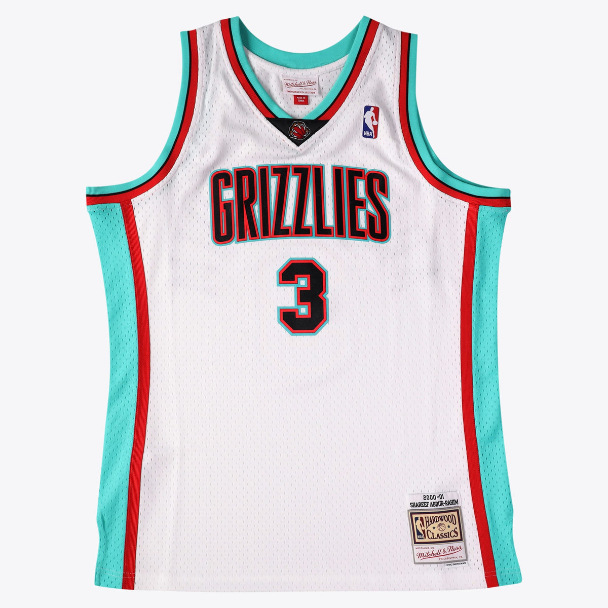 Vancouver Grizzlies Shareef Abdur-Rahim 2000 Swingman Authentic Jersey - White
