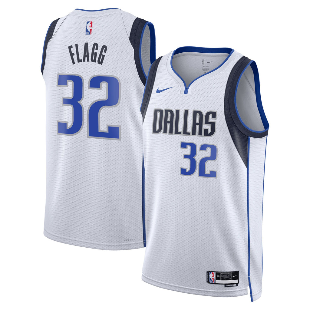 Dallas Mavericks Association Edition Swingman Jersey NBA 2025 First Round Draft Pick - White - Cooper Flagg - Unisex