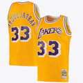 Los Angeles Lakers Kareem Abdul-Jabbar Road Swingman Jersey - Light Gold - Mens