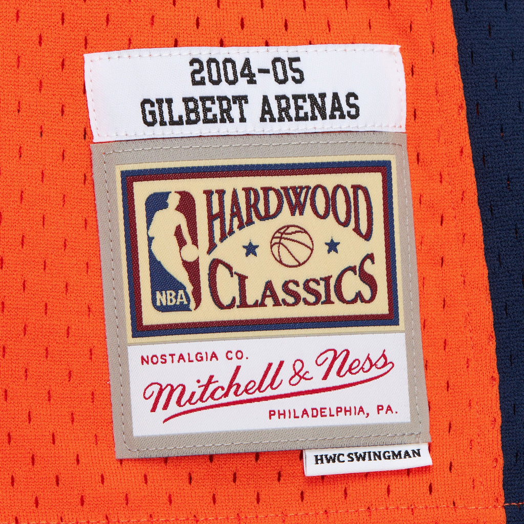Washington Bullets Gilbert Arenas 2004 Alternate Authentic Jersey - Orange