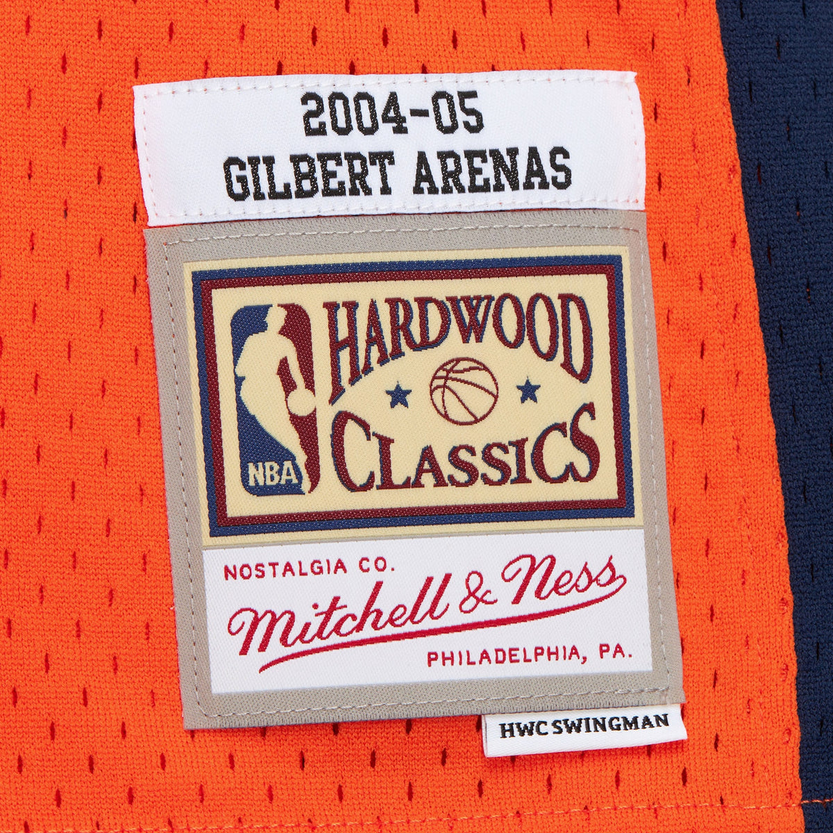 Washington Bullets Gilbert Arenas 2004 Alternate Authentic Jersey - Orange