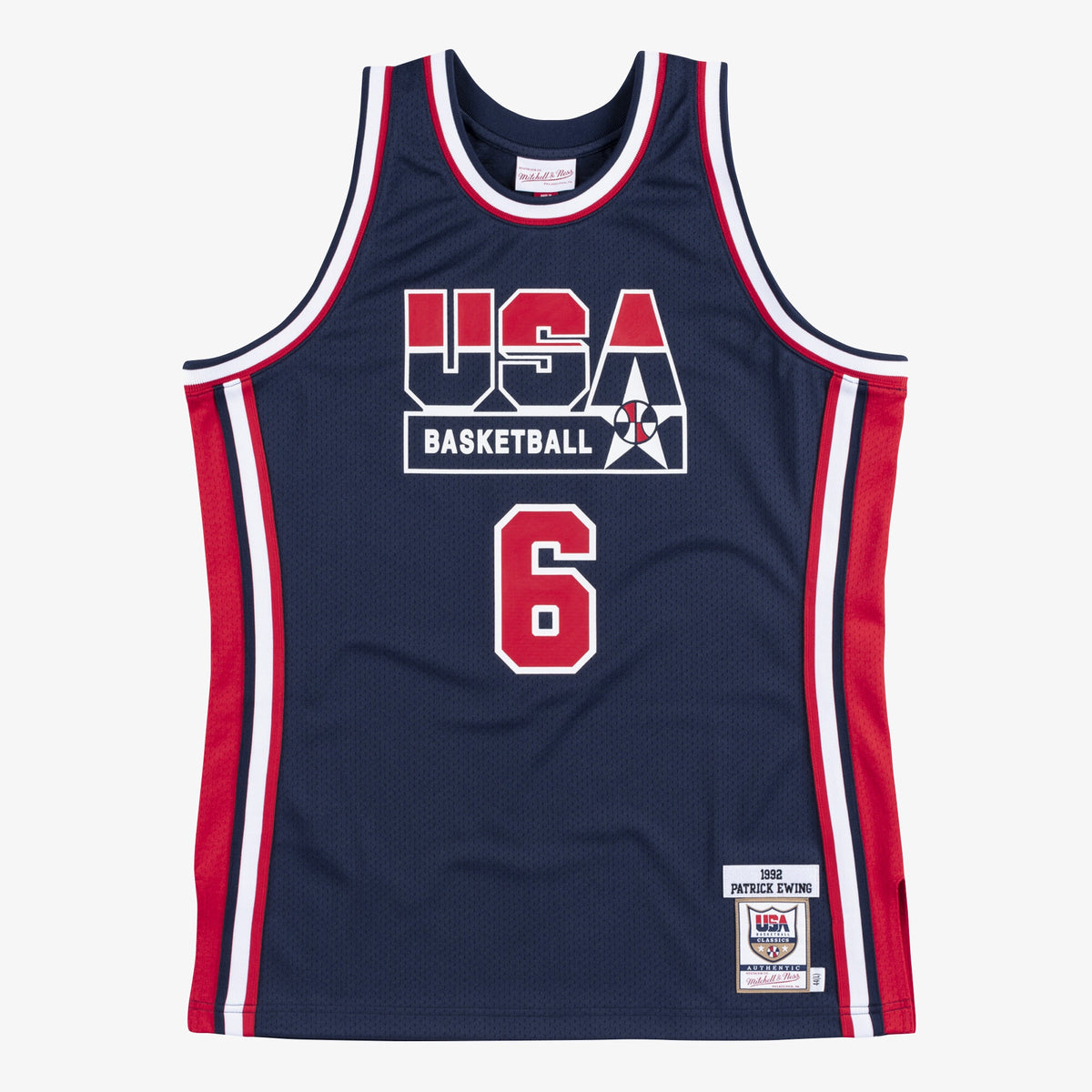 USA Basketball Authentic Jersey Patrick Ewing 1992 Navy