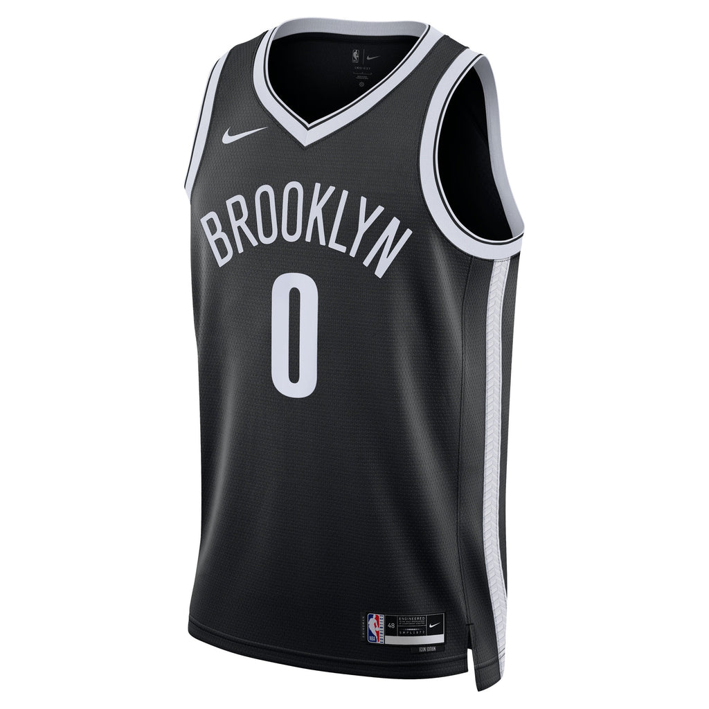 Brooklyn Nets Icon Swingman Jersey - Black - Mikel Brown Jr. - Unisex