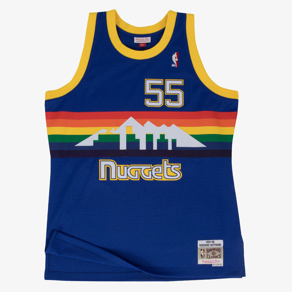 Denver Nuggets Swingman Jersey Road Dikembe Mutombo 1991-92