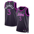 Minnesota Timberwolves 2025/26 City Edition Swingman Jersey - Black - Jaden McDaniels - Unisex