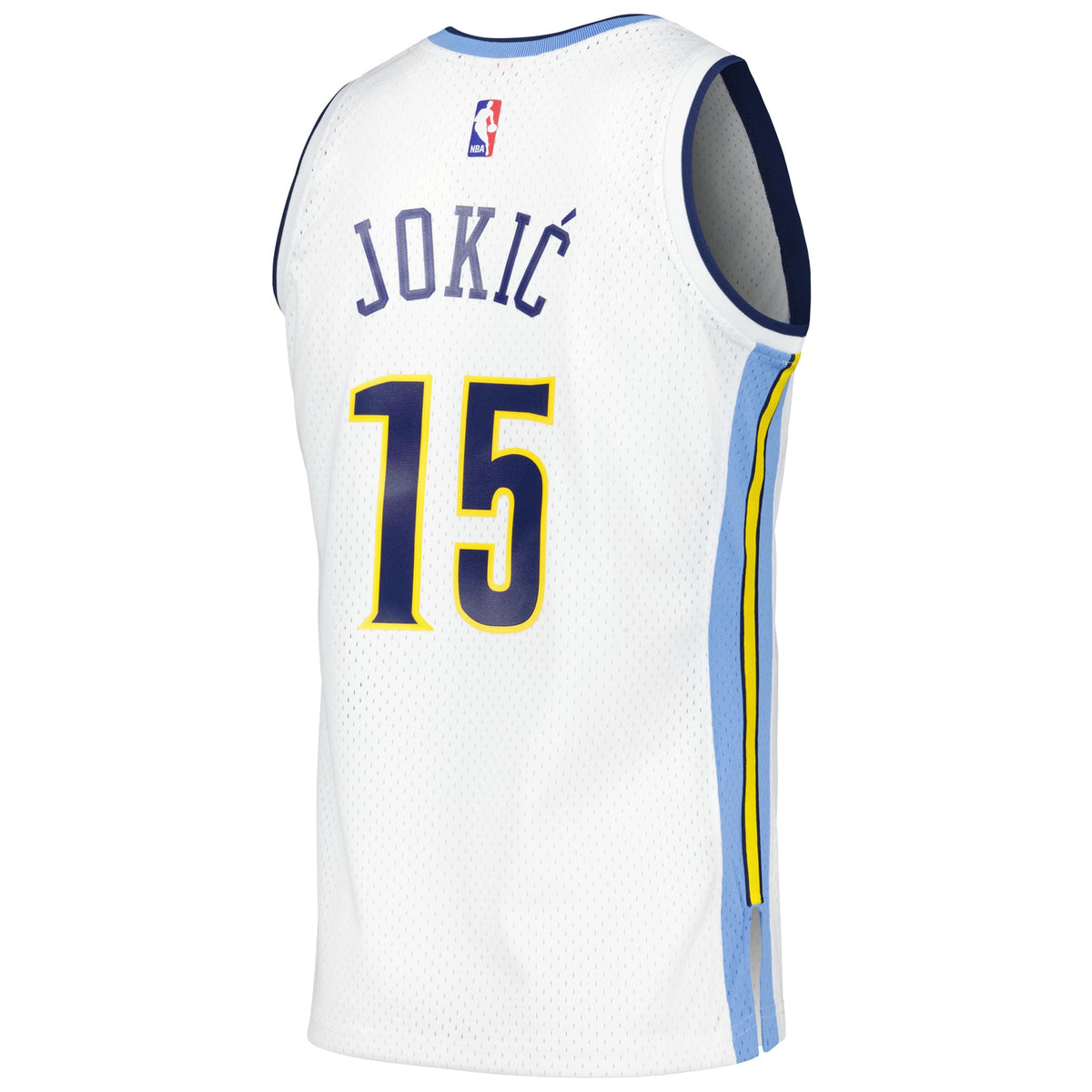 Men's Nikola Jokic White Denver Nuggets 2016/17 Throwback Swingman Jersey
