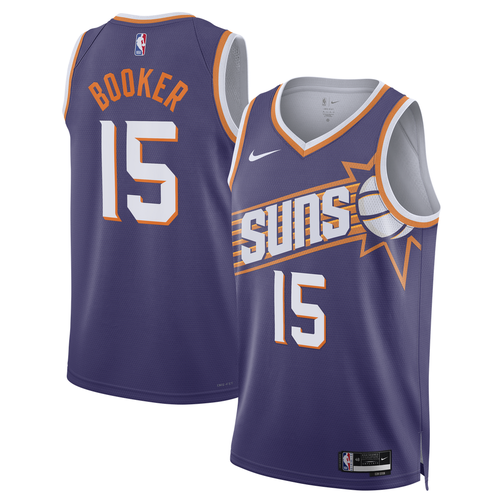 Phoenix Suns Icon Edition Swingman Jersey - Purple - Devin Booker - Unisex