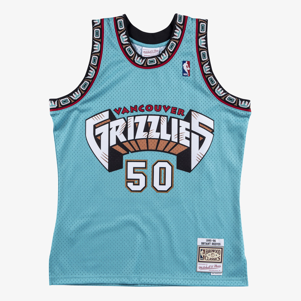 Vancouver Grizzlies Bryant Reeves 1995 Swingman Authentic Jersey - Teal