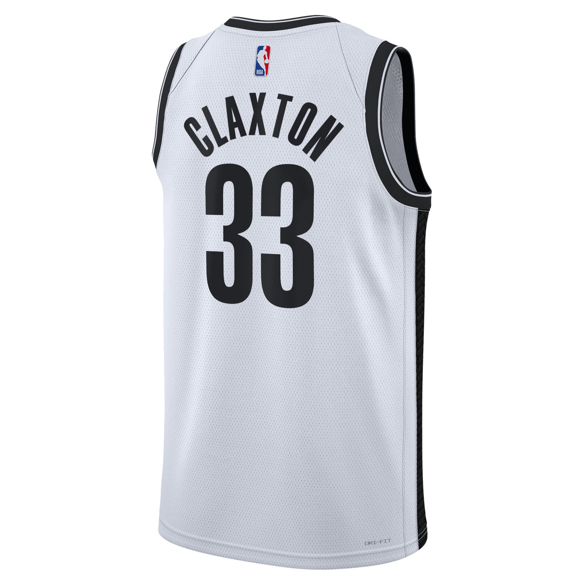Brooklyn Nets Association Edition Swingman Jersey - White - Nic Claxton - Unisex