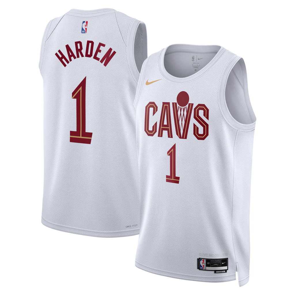 Cleveland Cavaliers Association Edition Swingman Jersey - White - James Harden - Unisex