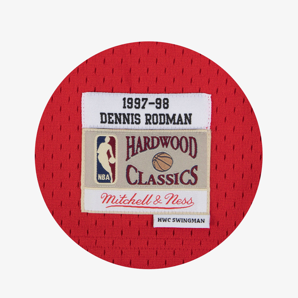 Chicago Bulls Swingman Jersey Road Dennis Rodman 1997-98