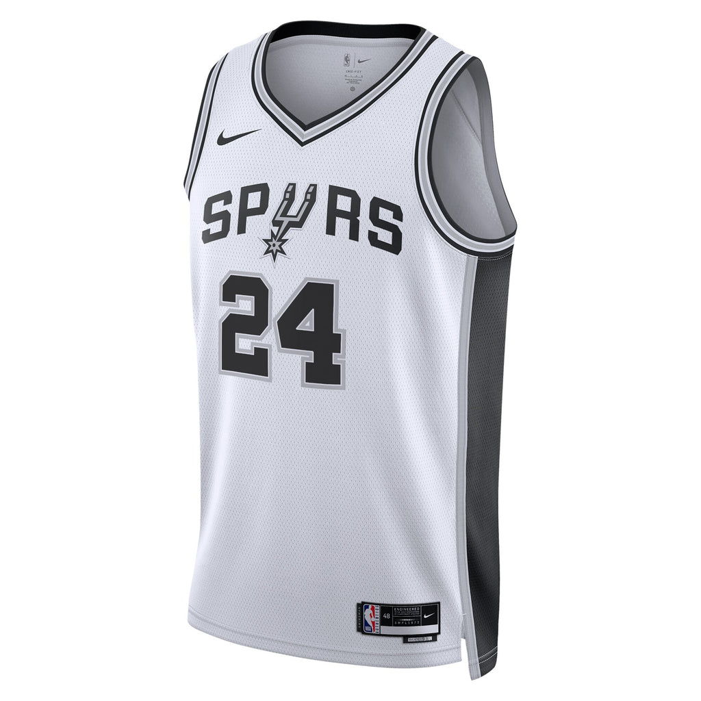 San Antonio Spurs Association Edition Swingman Jersey - White - Devin Vassell - Unisex