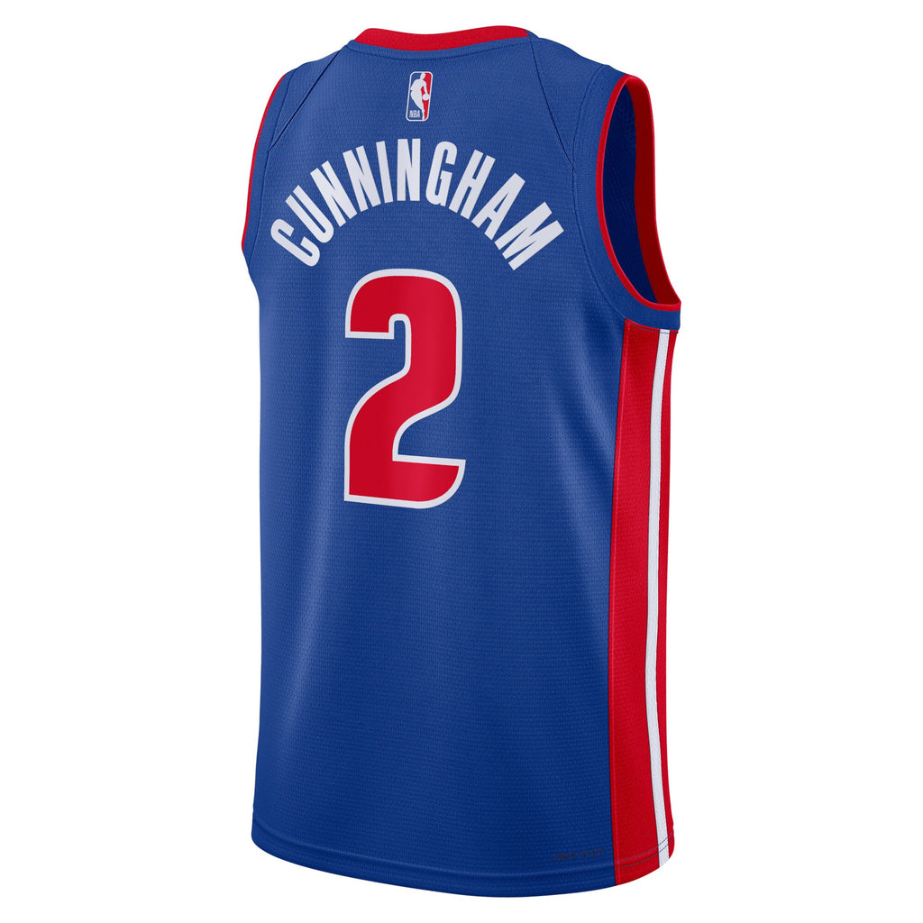 Detroit Pistons Icon Edition Swingman Jersey - Blue - Cade Cunningham - Unisex