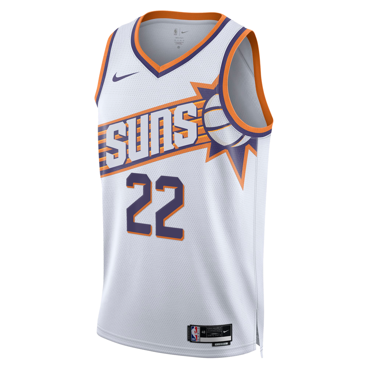 Phoenix Suns Association Edition Swingman Jersey - White - Miles Bridges - Unisex