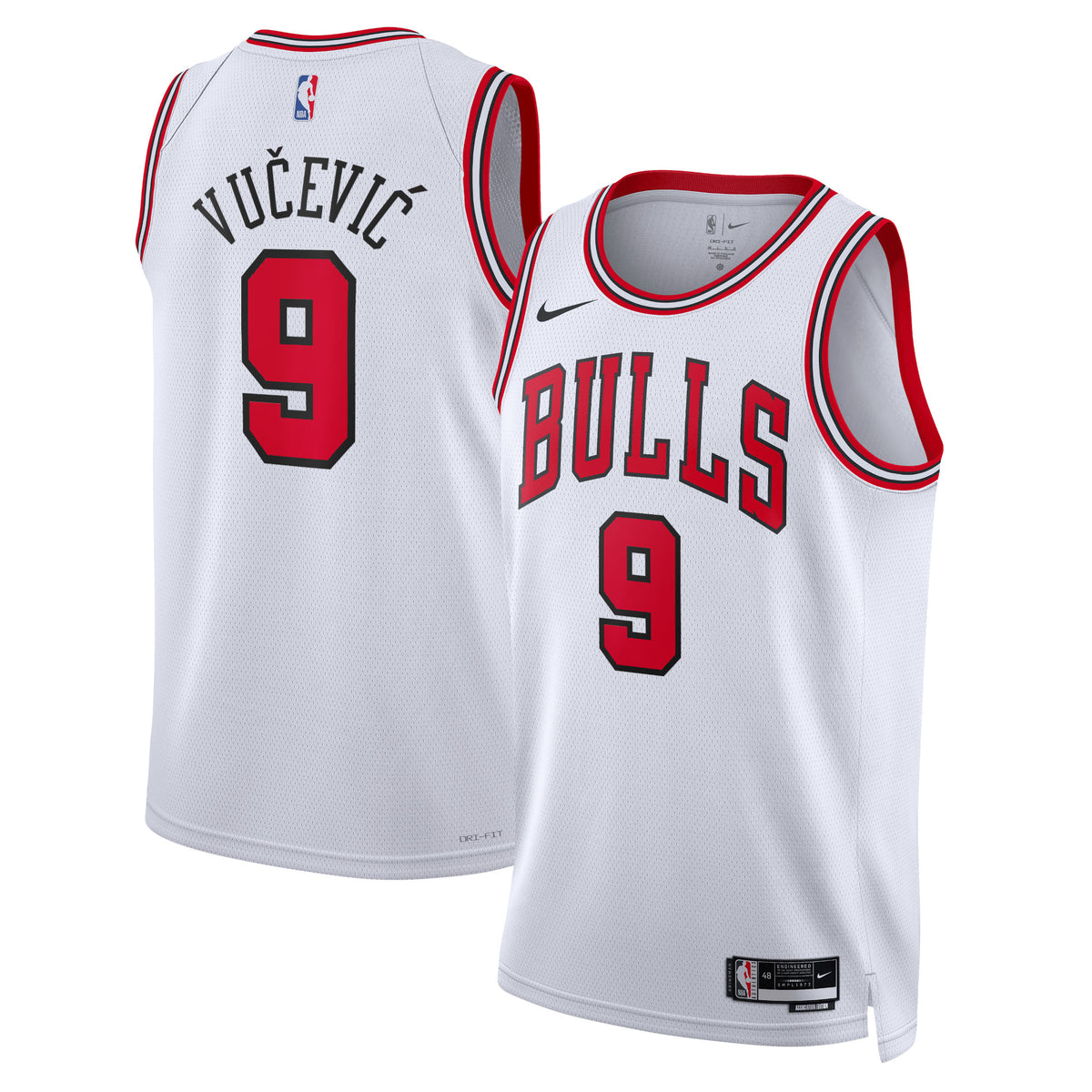 Chicago Bulls Association Edition Swingman Jersey - White - Nikola Vučević - Unisex
