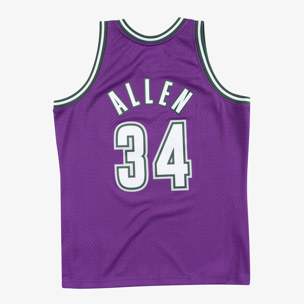 Milwaukee Bucks Swingman Jersey Road Ray Allen 2000-01