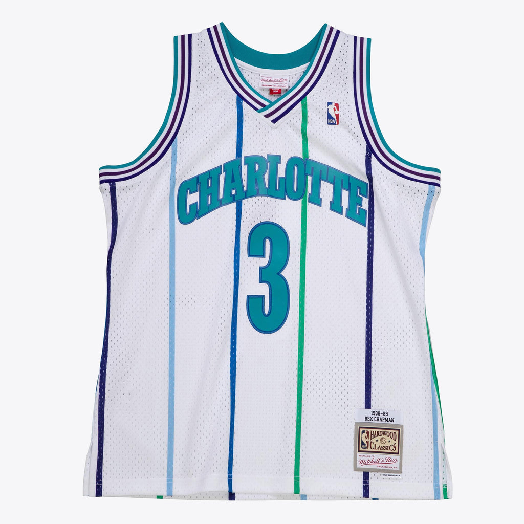 Charlotte Hornets Rex Chapman 1988 Authentic Jersey - White