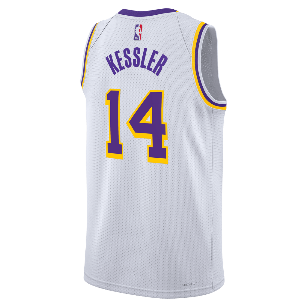 Los Angeles Lakers Association Edition Edition Swingman Jersey - White - Walker Kessler - Unisex