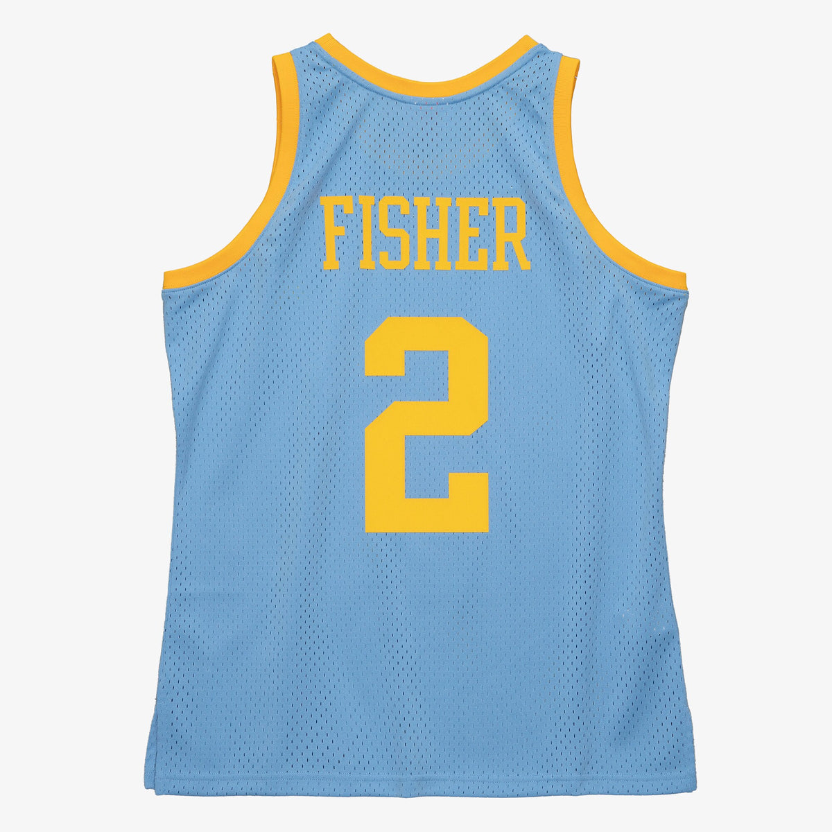 Los Angeles Lakers Derek Fisher 2001 Swingman Authentic Jersey - Columbia Blue