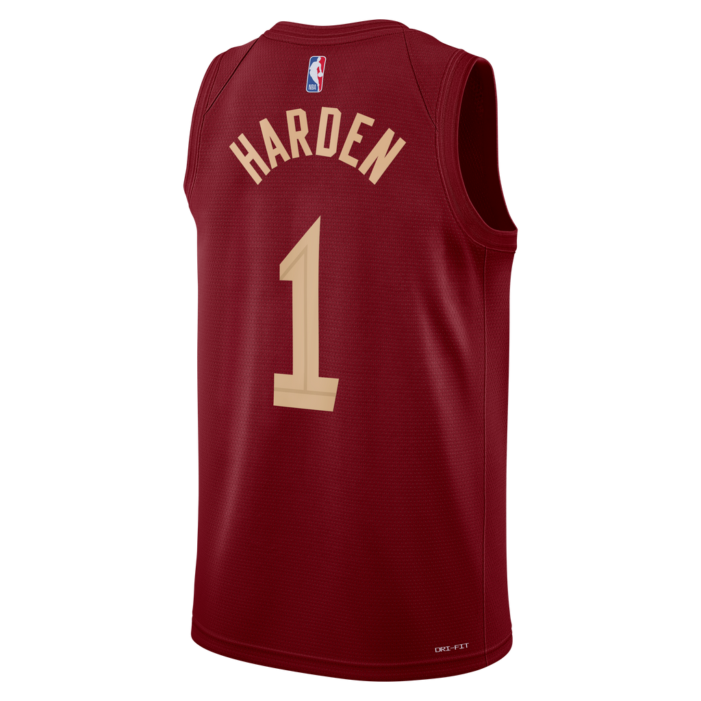 Cleveland Cavaliers Icon Edition Swingman Jersey - Wine - James Harden - Unisex