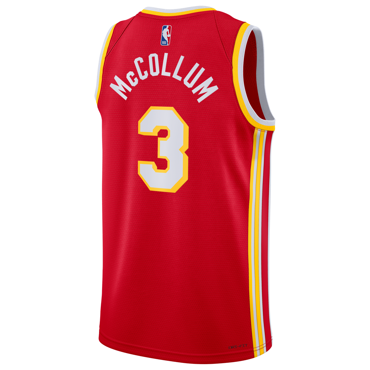 Atlanta Hawks Icon Edition Swingman Jersey - Red - CJ McCollum - Unisex