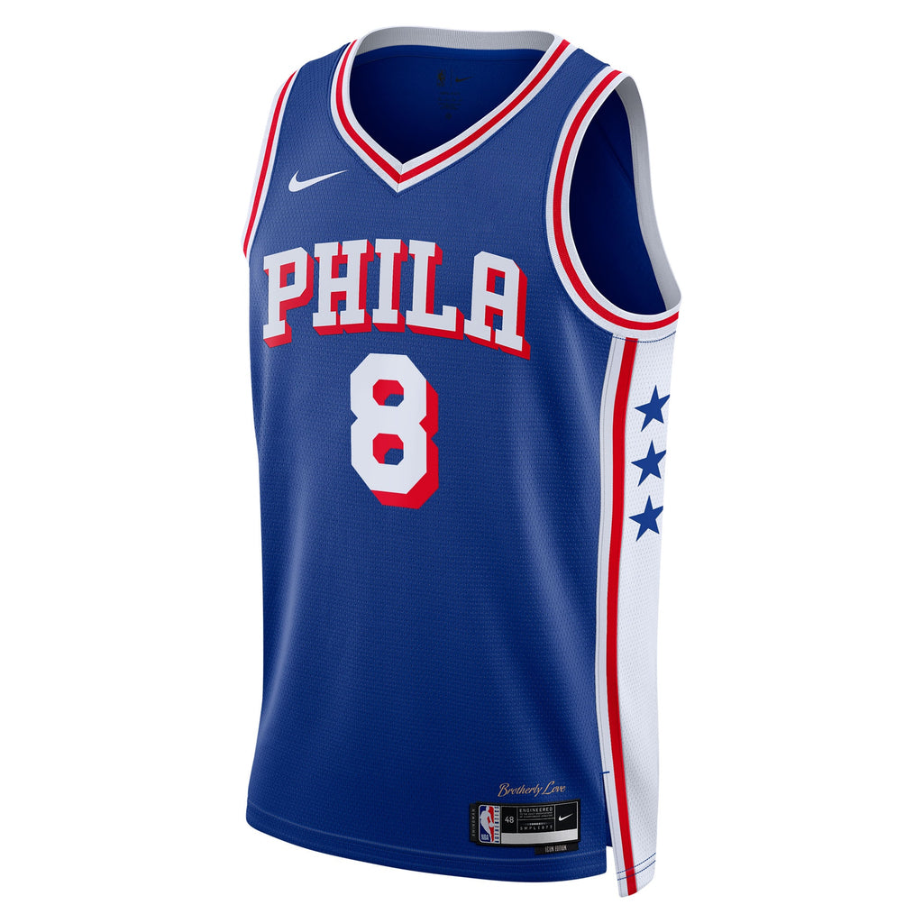 Philadelphia 76ers Icon Edition Swingman Jersey - Royal - Paul George - Unisex