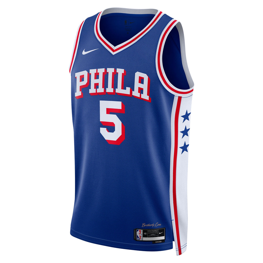 Philadelphia 76ers Icon Edition Swingman Jersey - Royal - Quentin Grimes - Unisex