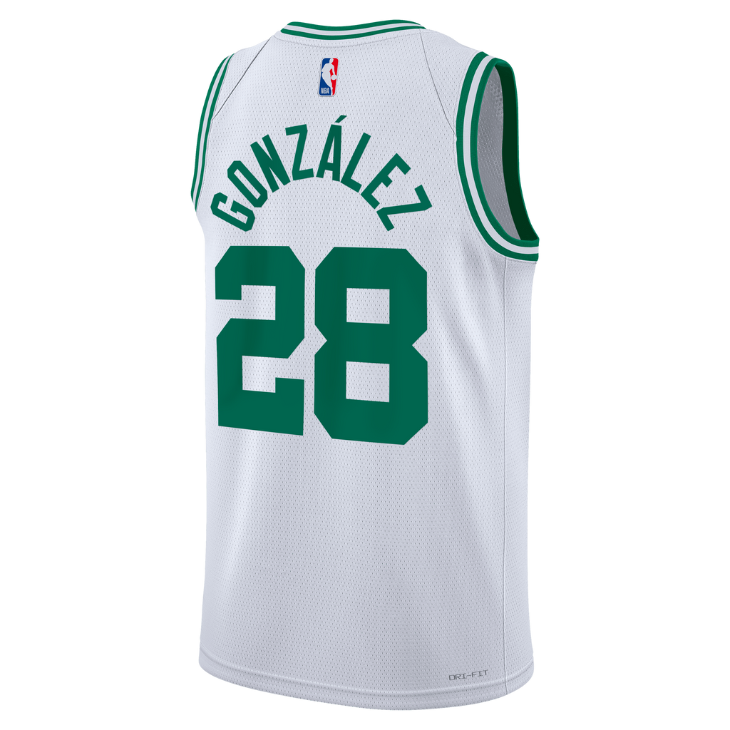 Boston Celtics Association Edition Swingman Jersey - White - Hugo González - Unisex