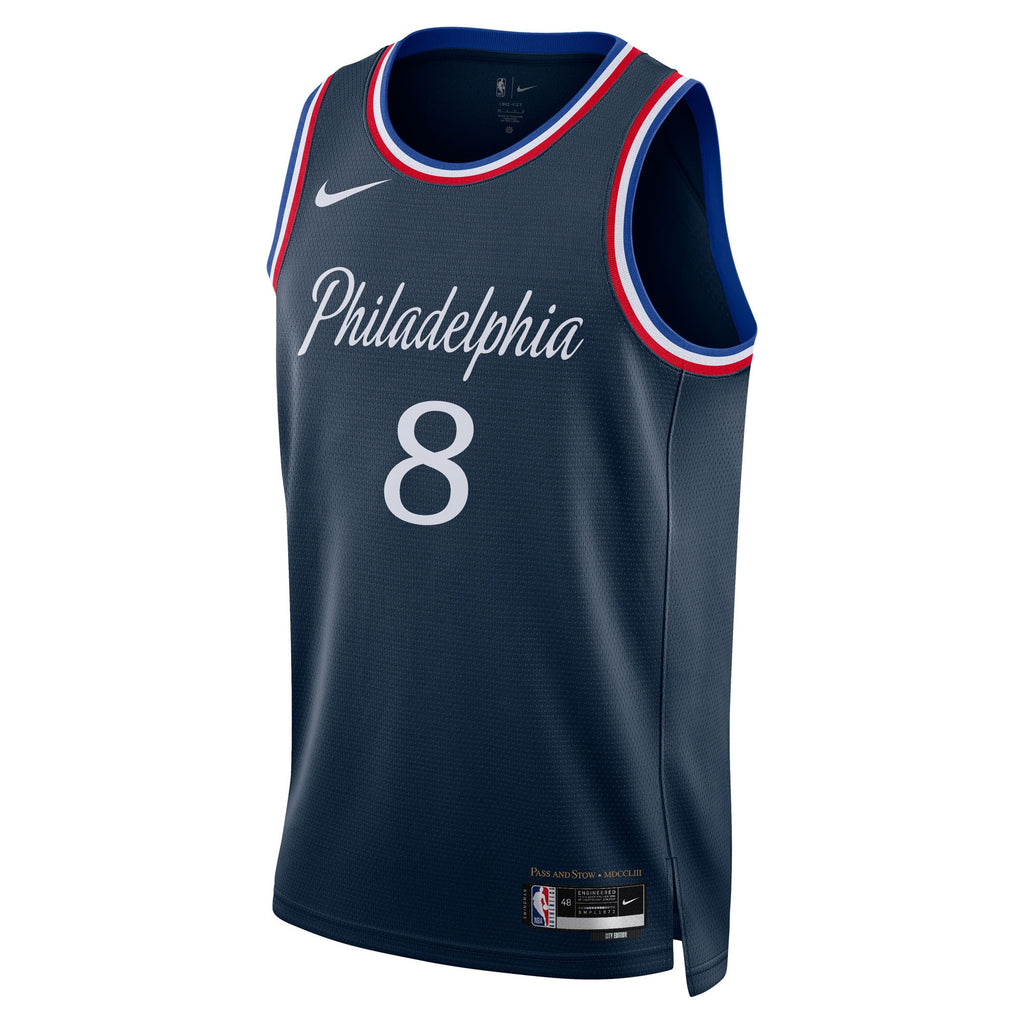 Philadelphia 76ers 2025/26 City Edition Swingman Jersey - Navy - Paul George - Unisex