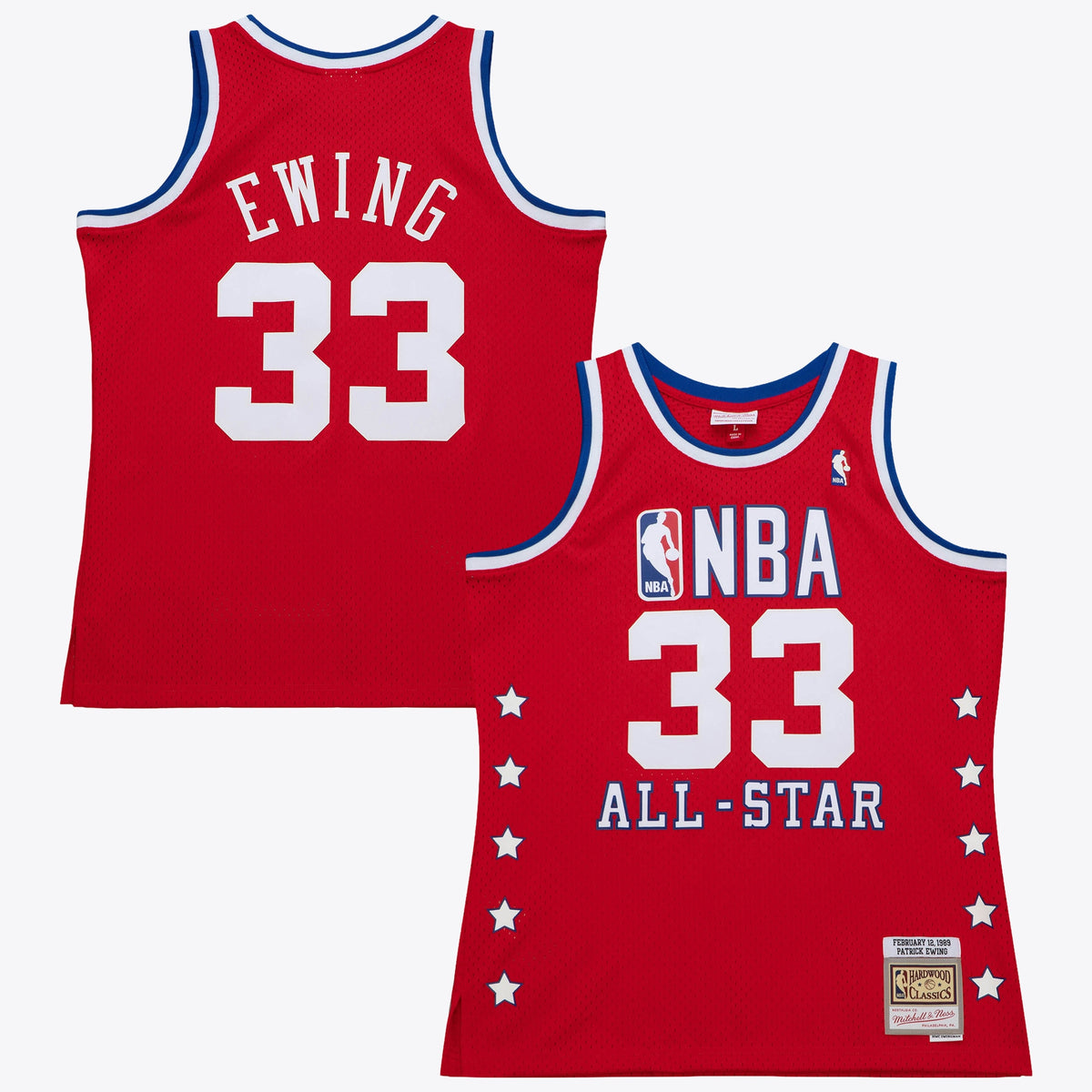 NBA Patrick Ewing 1989 All-Star Swingman Authentic Jersey - Scarlet