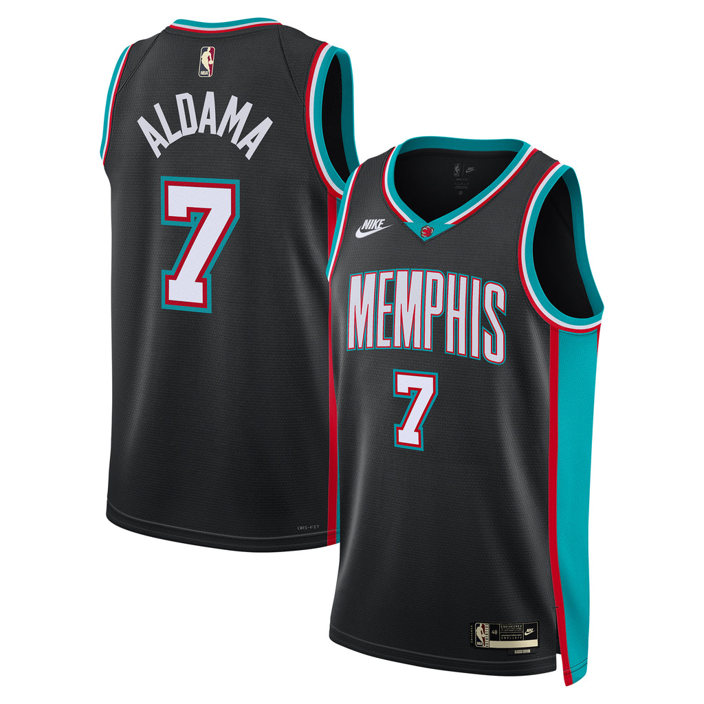 Memphis Grizzlies Classic Edition Jersey - Black - Santi Aldama - Unisex