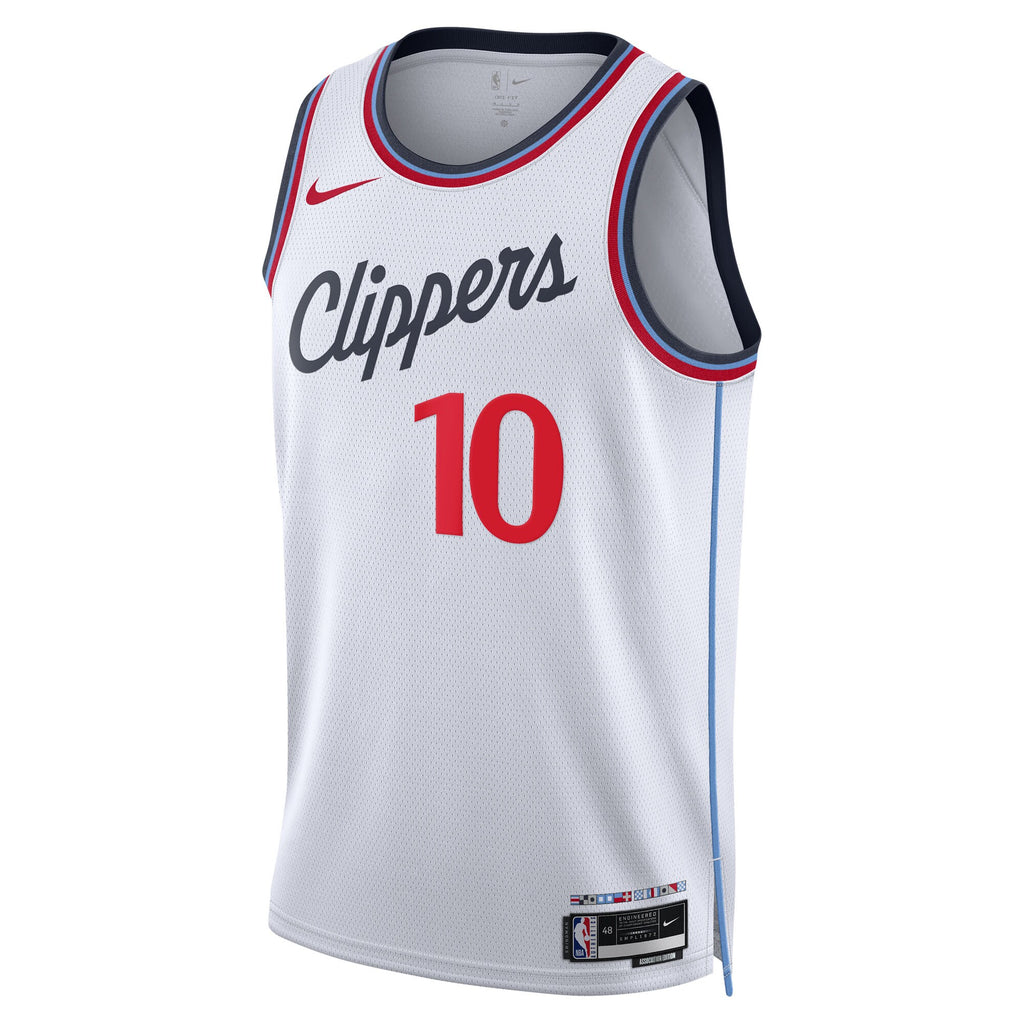Los Angeles Clippers Association Edition Swingman Jersey - White - Darius Garland - Unisex